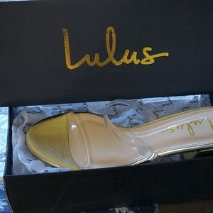 Size 7 clear lulu's sandals